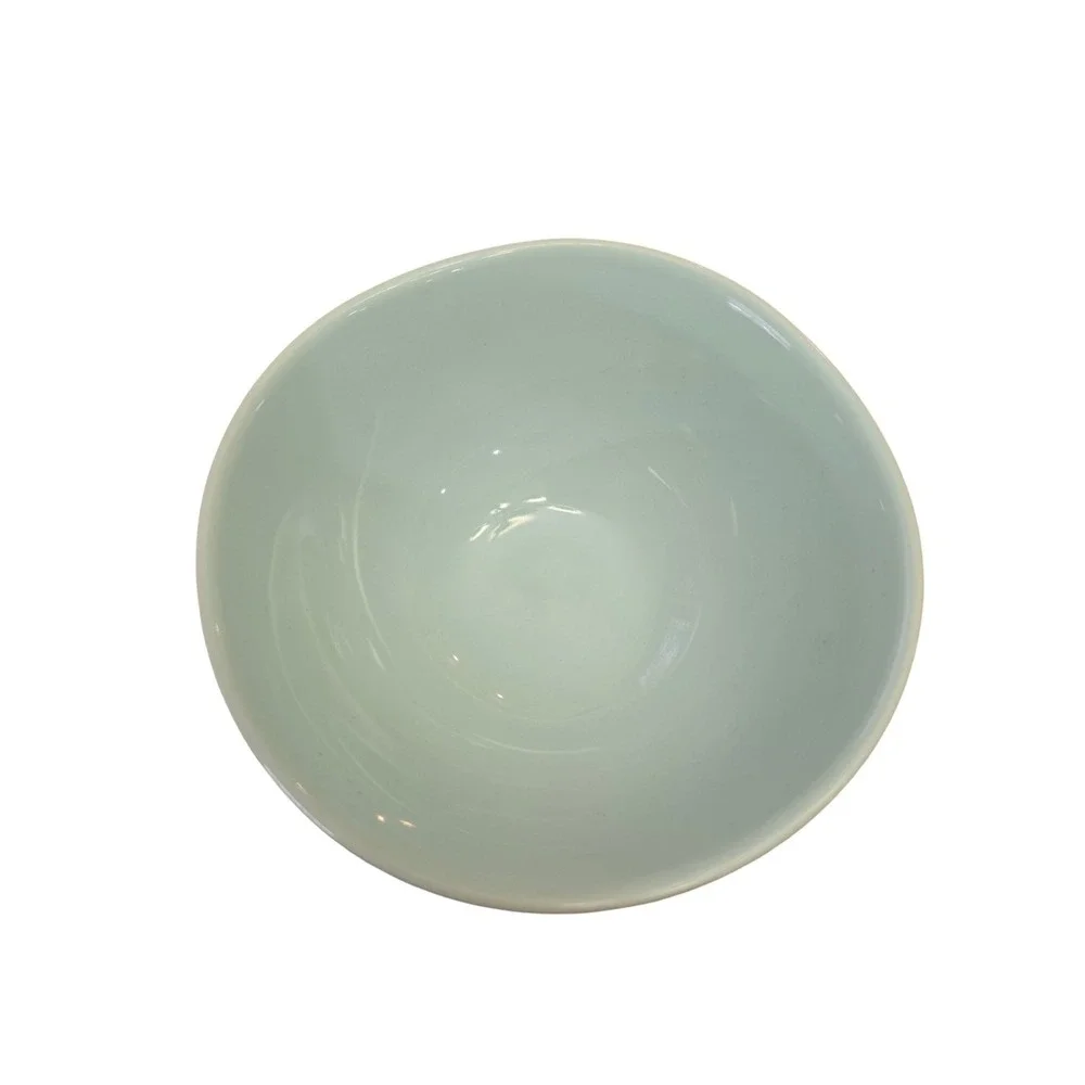 Porcelain cereal/rice/desert bowls,‎ Lenox Origins pattern, light Ice blue glaze